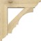 Ekena Millwork Balboa Traditional Rough Sawn Bracket w/ Offset Brace, Douglas Fir, 6"W x 22"D x 22"H BKT0604X22X22BOA01RDF - alternate 2